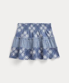 POLO RALPH LAUREN / ポロ ラルフ ローレン 未設定 | (ガールズ 2才～6才)チェック ティアード コットン ジャージー スカート