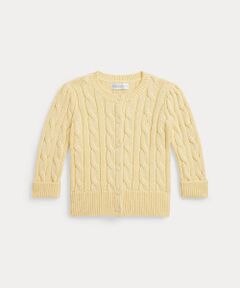 POLO RALPH LAUREN / ポロ ラルフ ローレン 未設定 | (ベビー)メタリック ケーブルニット カーディガン