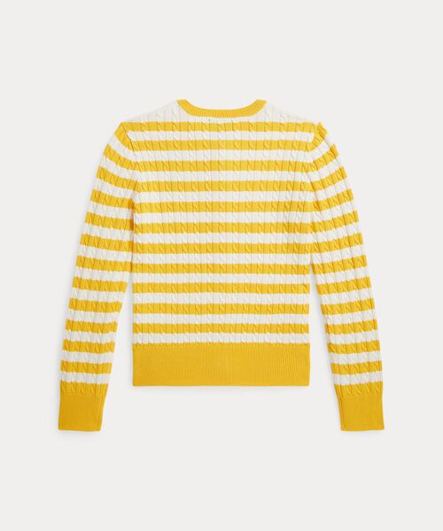 POLO RALPH LAUREN / ポロ ラルフ ローレン 未設定 | (ガールズ 7才～16才)ストライプド ミニケーブル コットン カーディガン | 詳細2