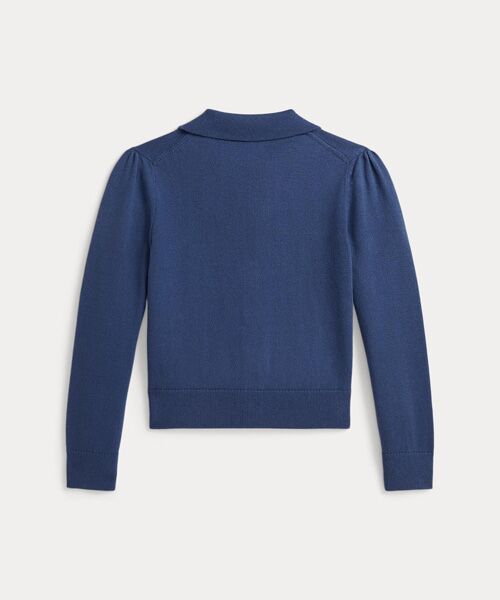 POLO RALPH LAUREN / ポロ ラルフ ローレン 未設定 | (ガールズ 2才～6才)コームド コットン ポロ カーディガン | 詳細1