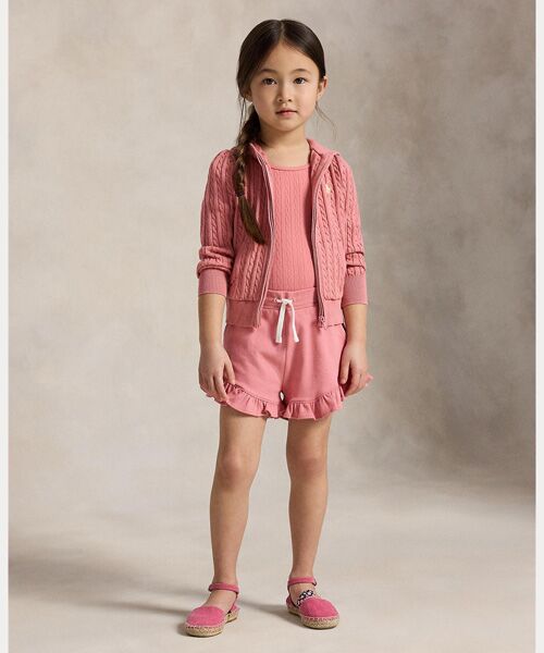 POLO RALPH LAUREN / ポロ ラルフ ローレン 未設定 | (ガールズ 2才～6才)ミニケーブル コットン フルジップ フーディ | 詳細3
