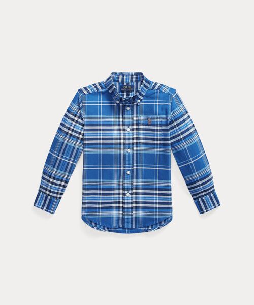 POLO RALPH LAUREN / ポロ ラルフ ローレン シャツ・ブラウス | (ボーイズ 2才～7才)チェック コットン オックスフォード シャツ（400ブルー）