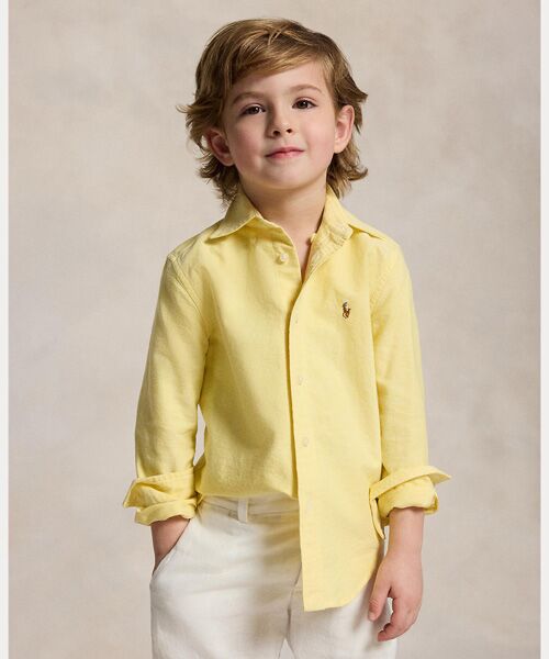 POLO RALPH LAUREN / ポロ ラルフ ローレン 未設定 | (ボーイズ 2才～7才)アイコニック オックスフォード シャツ（700イエロー）