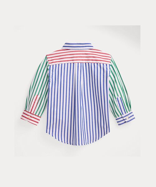 POLO RALPH LAUREN / ポロ ラルフ ローレン 未設定 | (ベビー)ストライプド コットン ポプリン ファン シャツ | 詳細1