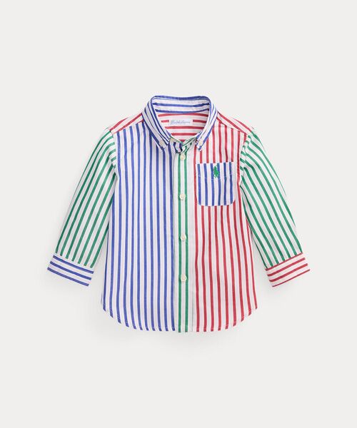 POLO RALPH LAUREN / ポロ ラルフ ローレン 未設定 | (ベビー)ストライプド コットン ポプリン ファン シャツ（999マルチカラー）
