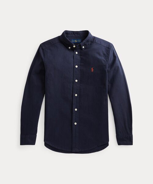 POLO RALPH LAUREN / ポロ ラルフ ローレン シャツ・ブラウス | (ボーイズ 8才~20才)ガーメントダイド コットン オックスフォード シャツ(410ネイビー)