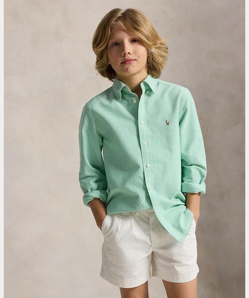 POLO RALPH LAUREN / ポロ ラルフ ローレン シャツ・ブラウス | (ボーイズ 8才～20才)アイコニック オックスフォード シャツ（300グリーン）