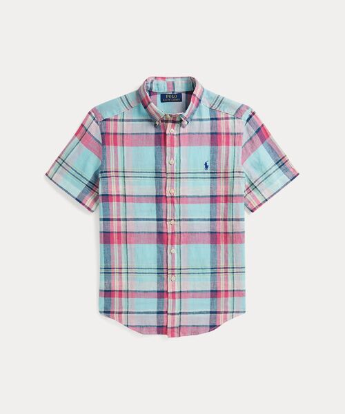 POLO RALPH LAUREN / ポロ ラルフ ローレン 未設定 | (ボーイズ 8才～20才)チェック リネン シャツ（999マルチカラー）