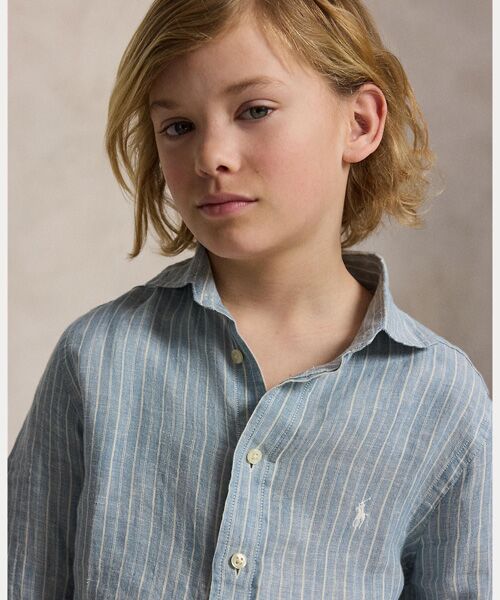 POLO RALPH LAUREN / ポロ ラルフ ローレン シャツ・ブラウス | (ボーイズ 8才～20才)ストライプド リネン シャツ | 詳細4