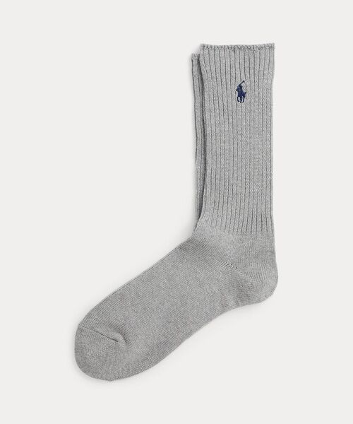 POLO RALPH LAUREN / ポロ ラルフ ローレン ソックス | コットンブレンド クルー ソックス（020グレー）
