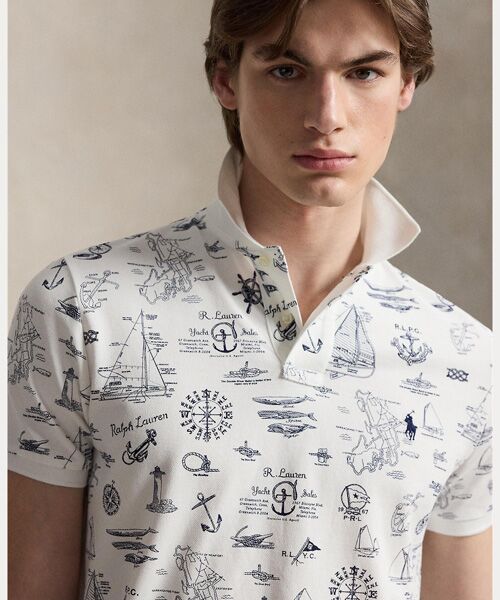 POLO RALPH LAUREN / ポロ ラルフ ローレン ポロシャツ | カスタム スリム フィット ノーティカル メッシュ ポロシャツ | 詳細4