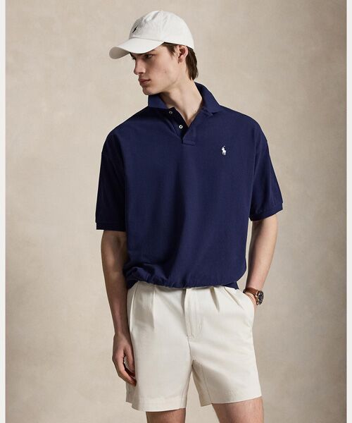 POLO RALPH LAUREN / ポロ ラルフ ローレン ポロシャツ | リラックス フィット メッシュ ポロシャツ（410ネイビー）