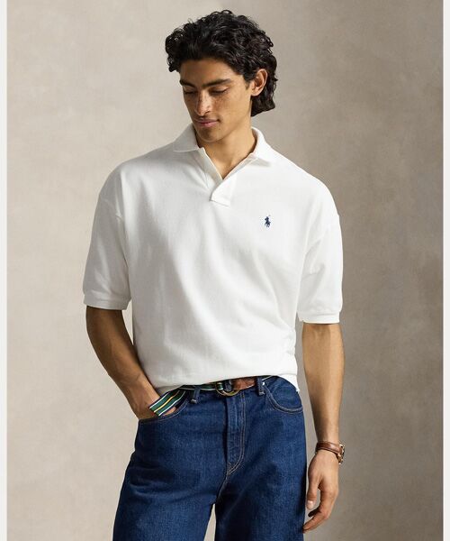 POLO RALPH LAUREN / ポロ ラルフ ローレン ポロシャツ | リラックス フィット メッシュ ポロシャツ（100ホワイト）