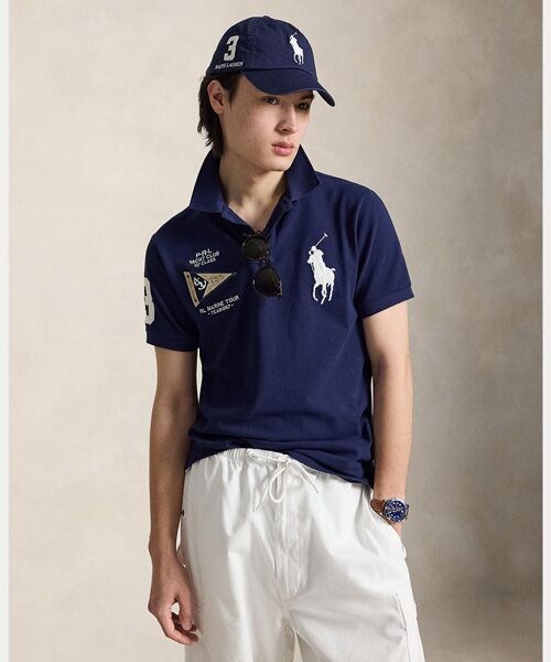 POLO RALPH LAUREN / ポロ ラルフ ローレン ポロシャツ | カスタム スリム フィット Big Pony ポロシャツ（410ネイビー）