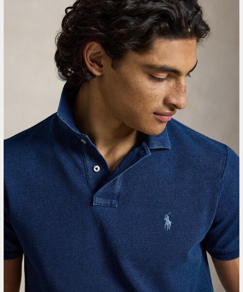 POLO RALPH LAUREN / ポロ ラルフ ローレン ポロシャツ | クラシック フィット インディゴ メッシュ ポロシャツ | 詳細4
