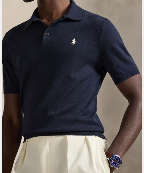 POLO RALPH LAUREN / ポロ ラルフ ローレン ニット・セーター | コットン ポロカラー セーター | 詳細4