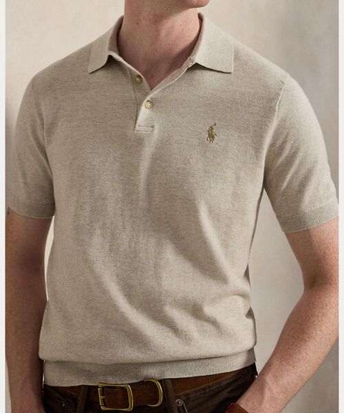 POLO RALPH LAUREN / ポロ ラルフ ローレン ニット・セーター | コットン ポロカラー セーター | 詳細4