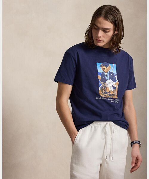 POLO RALPH LAUREN / ポロ ラルフ ローレン Tシャツ | クラシック フィット Polo ベア ジャージー Tシャツ（410ネイビー）