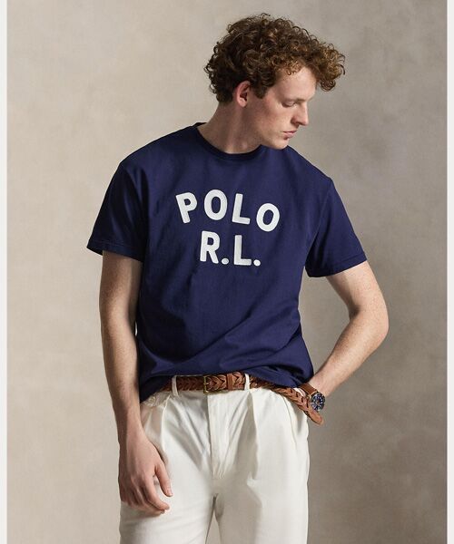 POLO RALPH LAUREN / ポロ ラルフ ローレン Tシャツ | クラシック フィット ロゴ ジャージー Tシャツ（410ネイビー）