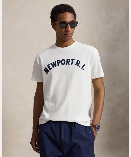 POLO RALPH LAUREN / ポロ ラルフ ローレン Tシャツ | クラシック フィット ジャージー グラフィック Tシャツ（100ホワイト）