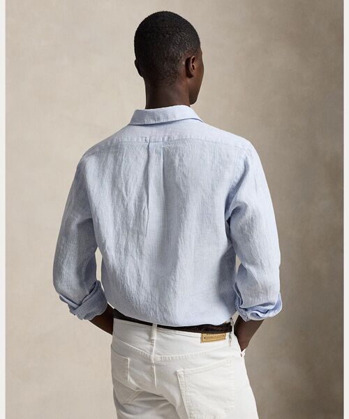 POLO RALPH LAUREN / ポロ ラルフ ローレン シャツ・ブラウス | クラシック フィット ストライプド リネン シャツ | 詳細3