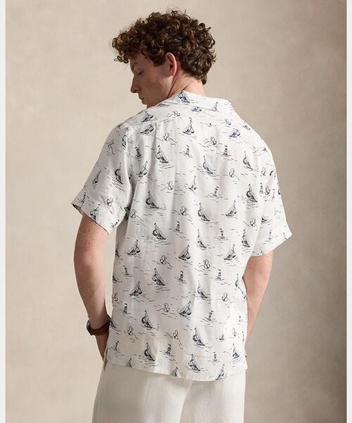 POLO RALPH LAUREN / ポロ ラルフ ローレン シャツ・ブラウス | クラシック フィット ノーティカルプリント リネン シャツ | 詳細3