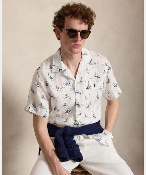 POLO RALPH LAUREN / ポロ ラルフ ローレン シャツ・ブラウス | クラシック フィット ノーティカルプリント リネン シャツ（999マルチカラー）