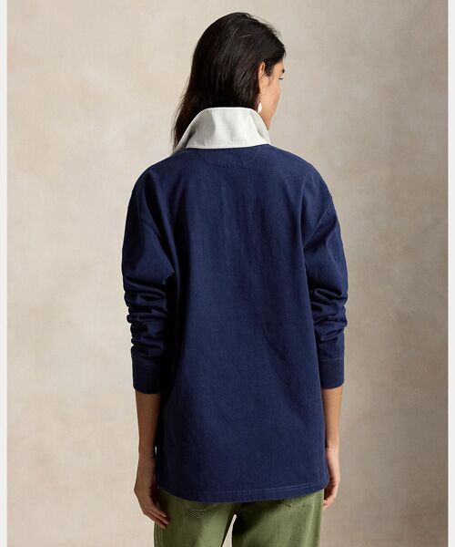 POLO RALPH LAUREN / ポロ ラルフ ローレン カットソー | オーバーサイズ コットン ラグビー シャツ | 詳細3