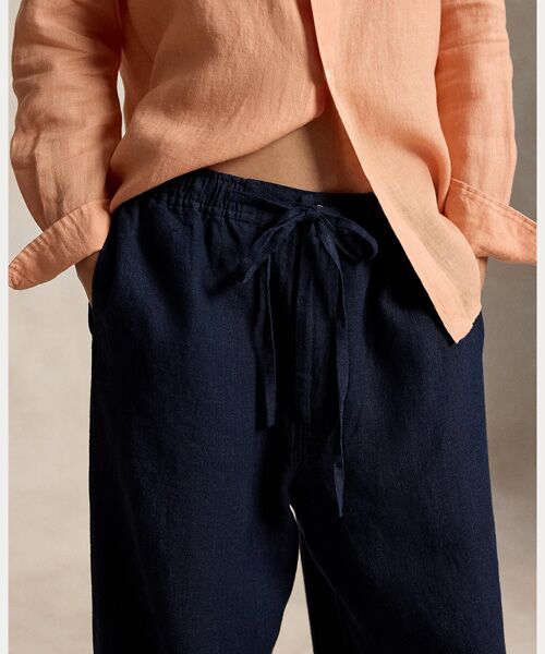POLO RALPH LAUREN / ポロ ラルフ ローレン その他パンツ | リネン ドローストリング パンツ | 詳細4