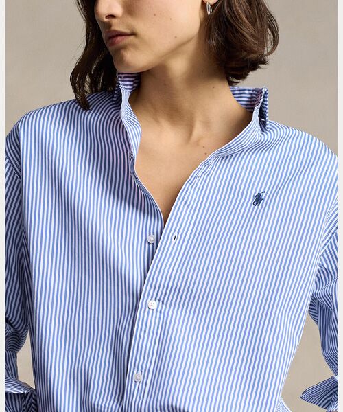 POLO RALPH LAUREN / ポロ ラルフ ローレン シャツ・ブラウス | リラックス フィット ストライプド コットン シャツ | 詳細4