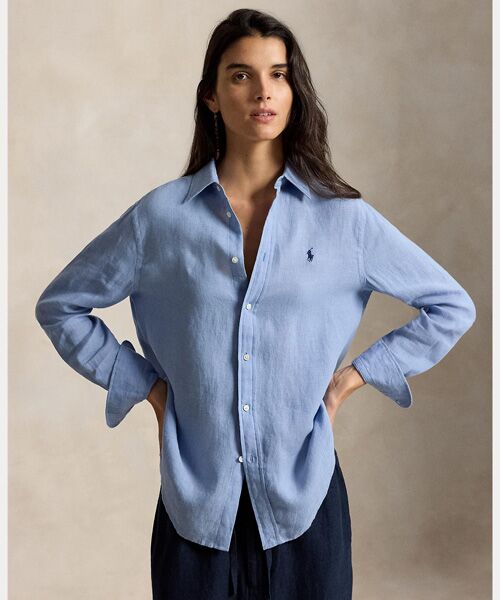 POLO RALPH LAUREN / ポロ ラルフ ローレン シャツ・ブラウス | クラシック フィット リネン シャツ（400ブルー）