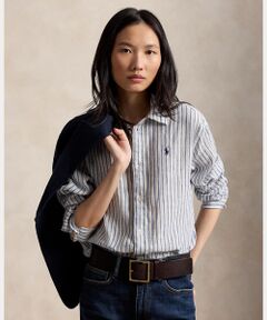 POLO RALPH LAUREN / ポロ ラルフ ローレン シャツ・ブラウス | ワイド クロップド ギンガム リネン シャツ
