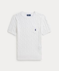POLO RALPH LAUREN / ポロ ラルフ ローレン ニット・セーター | ケーブルニット コットン ショートスリーブ セーター