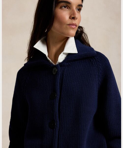 POLO RALPH LAUREN / ポロ ラルフ ローレン カーディガン・ボレロ | コットンブレンド ボタンド カーディガン | 詳細4