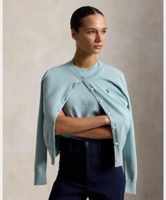 POLO RALPH LAUREN / ポロ ラルフ ローレン カーディガン・ボレロ | コットン クルーネック カーディガン
