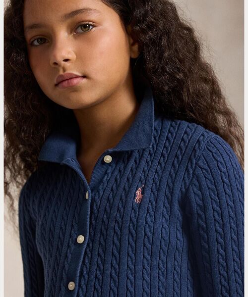 POLO RALPH LAUREN / ポロ ラルフ ローレン カーディガン・ボレロ | (ガールズ 7才~16才)コットン Polo カーディガン & スカート セット | 詳細2