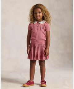 POLO RALPH LAUREN / ポロ ラルフ ローレン ポロシャツ | (ガールズ 2才～6才)ミニケーブル コットン ポロシャツ & スカート