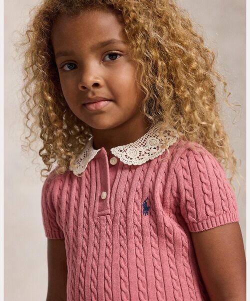 POLO RALPH LAUREN / ポロ ラルフ ローレン ポロシャツ | (ガールズ 2才~6才)ミニケーブル コットン ポロシャツ & スカート | 詳細2
