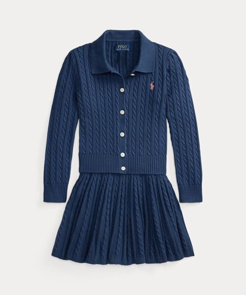 POLO RALPH LAUREN / ポロ ラルフ ローレン カーディガン・ボレロ | (ガールズ 2才~6才)コットン ポロ カーディガン & スカート セット | 詳細1