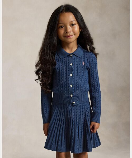 POLO RALPH LAUREN / ポロ ラルフ ローレン カーディガン・ボレロ | (ガールズ 2才~6才)コットン ポロ カーディガン & スカート セット | 詳細3