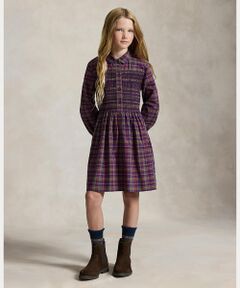POLO RALPH LAUREN / ポロ ラルフ ローレン ミニ丈・ひざ丈ワンピース | (ガールズ 7才～16才)フローラル コットン ポプリン シャツドレス