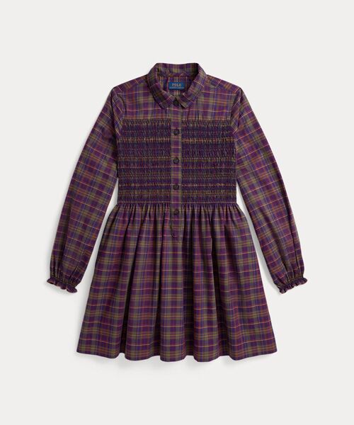 POLO RALPH LAUREN / ポロ ラルフ ローレン ミニ丈・ひざ丈ワンピース | (ガールズ 7才～16才)フローラル コットン ポプリン シャツドレス | 詳細1