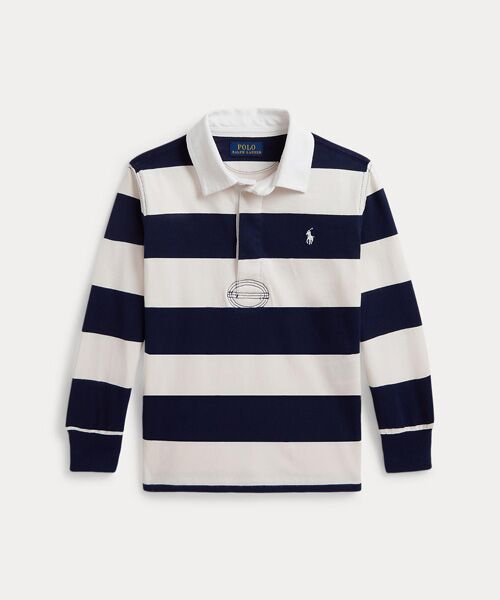POLO RALPH LAUREN / ポロ ラルフ ローレン カットソー | (ボーイズ 2才~7才)アイコニック ラグビー シャツ(410ネイビー)