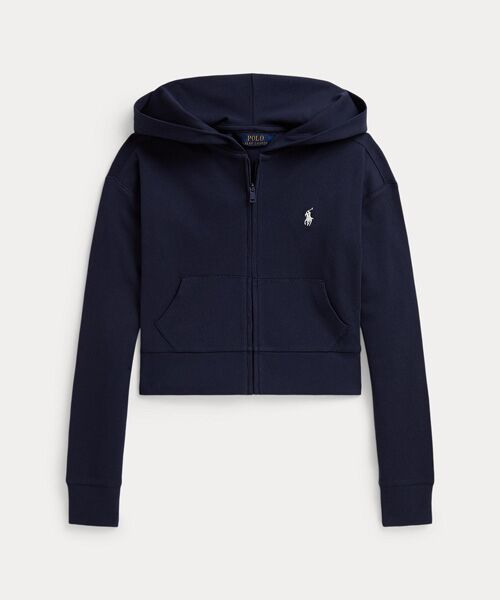 POLO RALPH LAUREN / ポロ ラルフ ローレン パーカー | (ガールズ 7才~16才)リブ ボクシー フルジップ フーディ(410ネイビー)