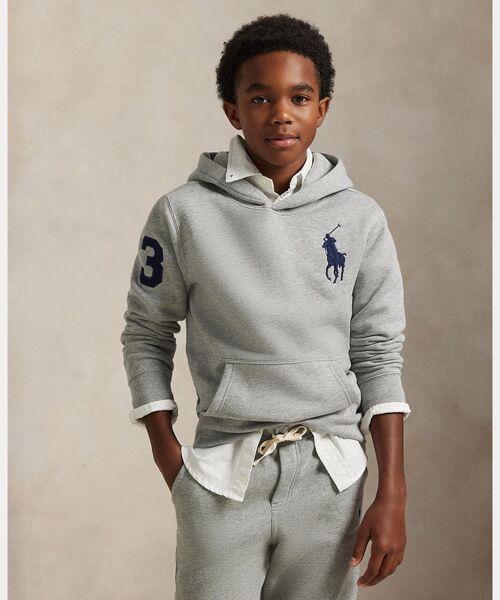 POLO RALPH LAUREN / ポロ ラルフ ローレン パーカー | (ボーイズ 8才~20才)Big Pony フリース フーディ(020グレー)