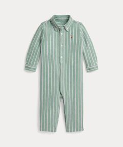 POLO RALPH LAUREN / ポロ ラルフ ローレン ロンパース | (ベビー)ストライプド ニット オックスフォード カバーオール