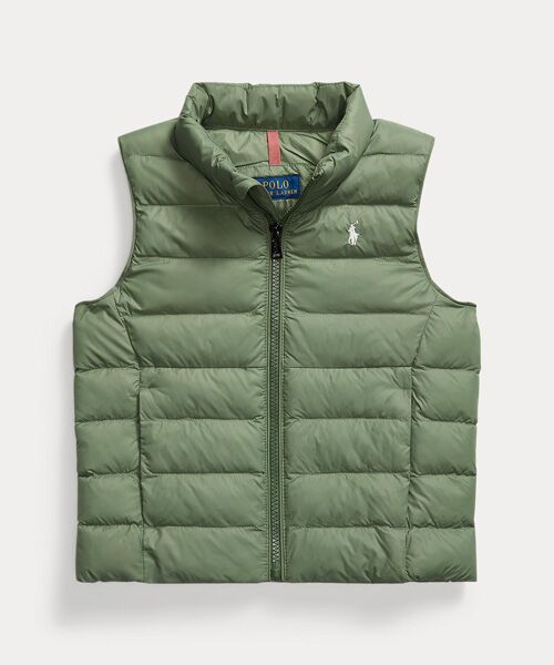 POLO RALPH LAUREN / ポロ ラルフ ローレン ダウンジャケット・ベスト | (ボーイズ 2才～7才)Colden パッカブル キルテッド ベスト（300グリーン）