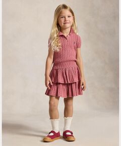 POLO RALPH LAUREN / ポロ ラルフ ローレン ミニ・ひざ丈スカート | (ガールズ 2才～6才)ミニケーブル ティアード コットン スカート
