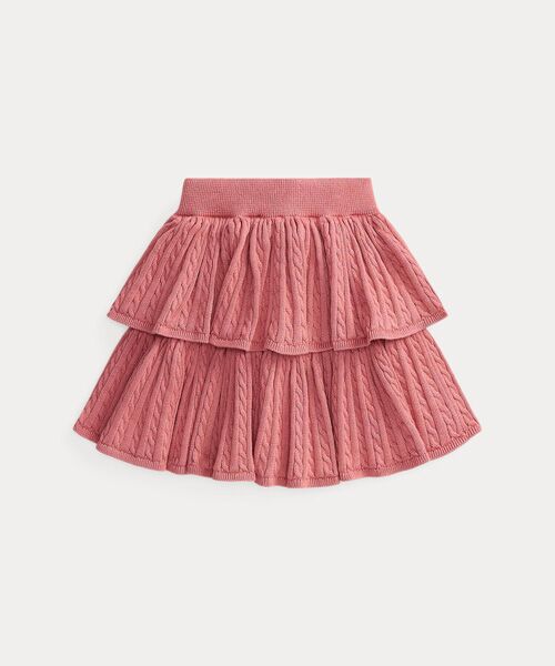 POLO RALPH LAUREN / ポロ ラルフ ローレン ミニ・ひざ丈スカート | (ガールズ 2才～6才)ミニケーブル ティアード コットン スカート | 詳細2