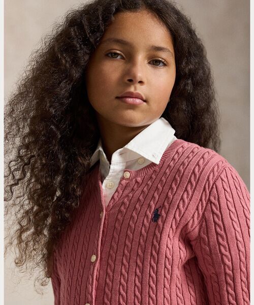 POLO RALPH LAUREN / ポロ ラルフ ローレン カーディガン・ボレロ | (ガールズ 7才~16才)ミニケーブル コットン カーディガン | 詳細4